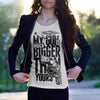 T-Shirt Mockup on a Brown Haired Woman