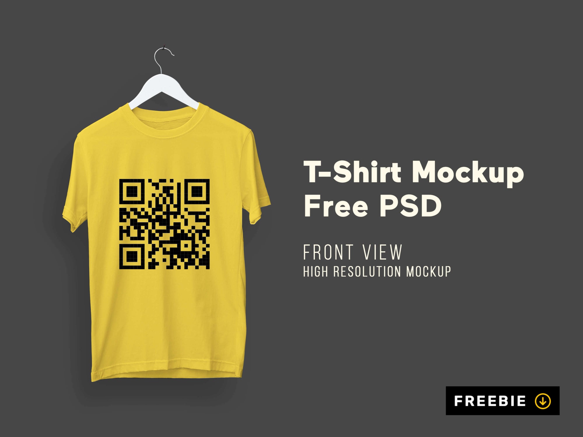 T-Shirt Mockup Psd Front View