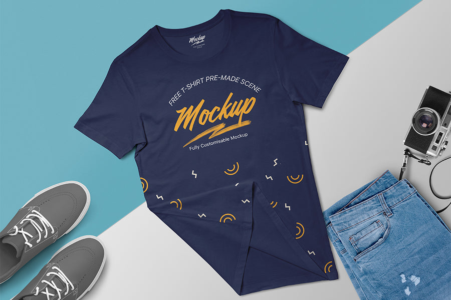 T-Shirt Mockup Scene