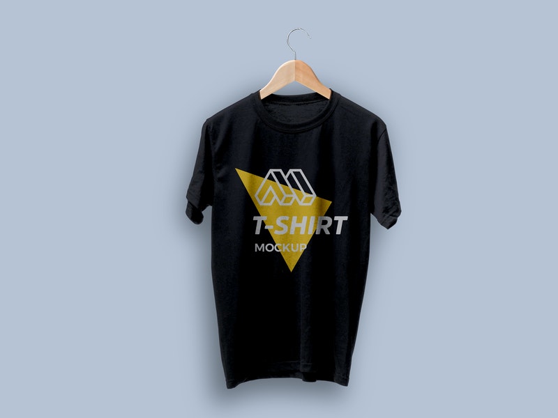 T-Shirt On Hanger Mockup