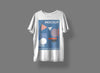 T-Shirt With Geometric Print Pattern Mockup Psd