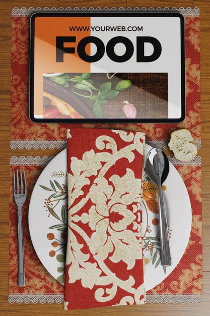 Table Arrangement For Thanksgiving Day Psd