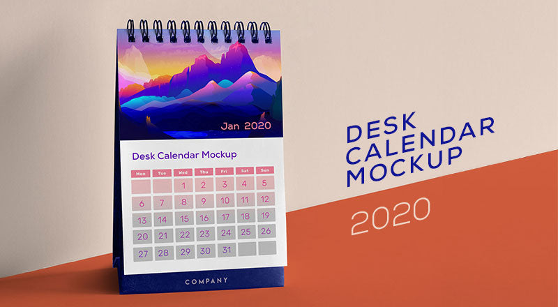Table / Desk Calendar Mockup Psd