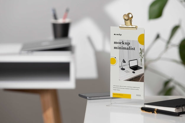 Table Display With Calendar Mockup In Real Life Psd