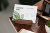 Table Display With Calendar Mockup In Real Life Psd