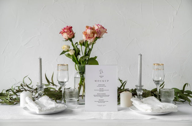 Table Menu Display Mock-Up Psd