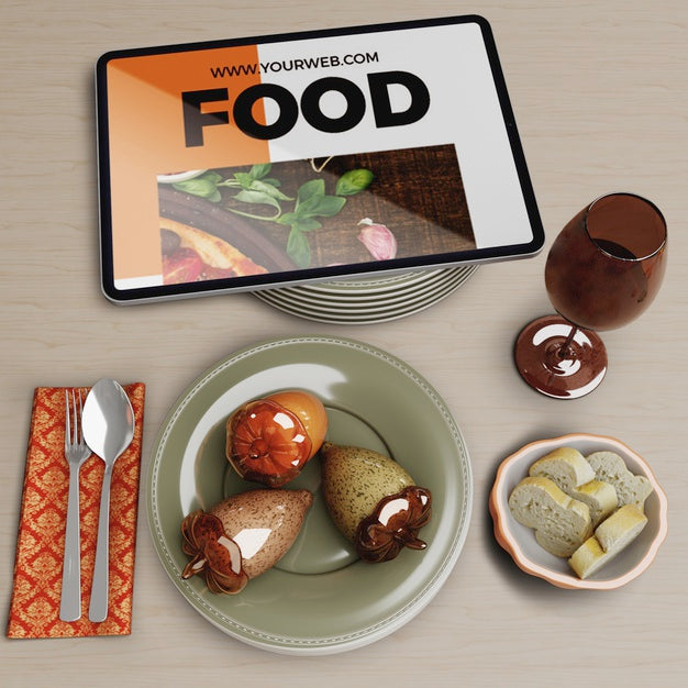 Table Setup On Thanksgiving Day Psd