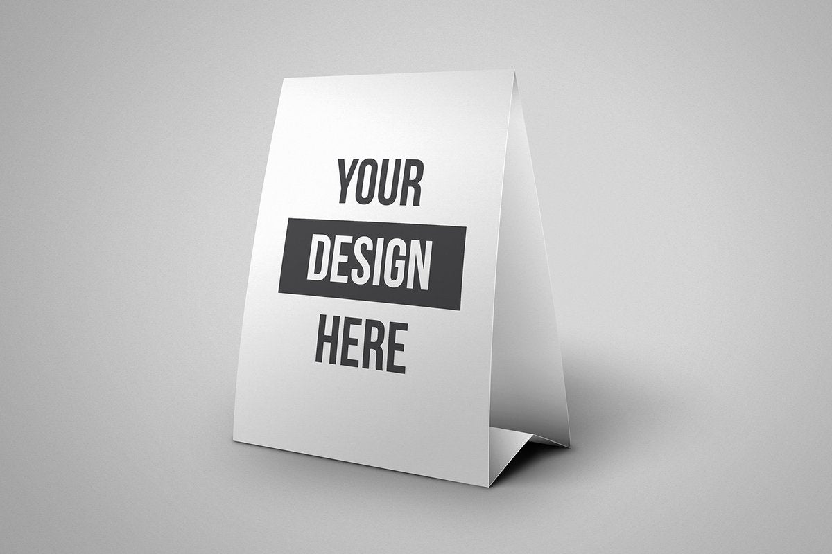 Table Tent Menu Mockup