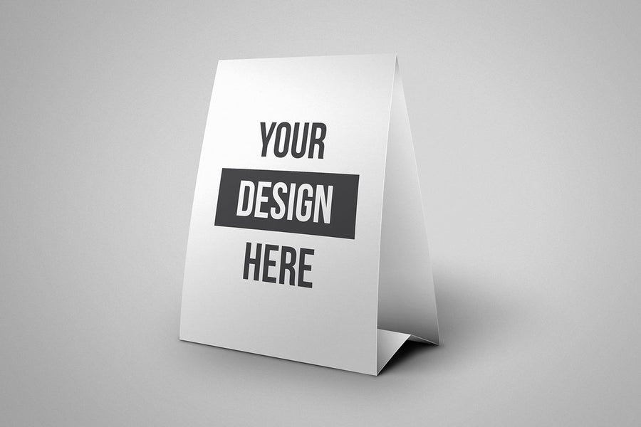 Table Tent Menu Mockup