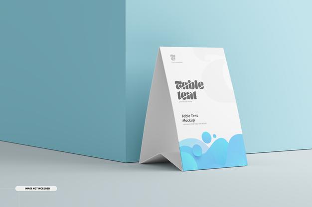 Table Tent Mockup Psd