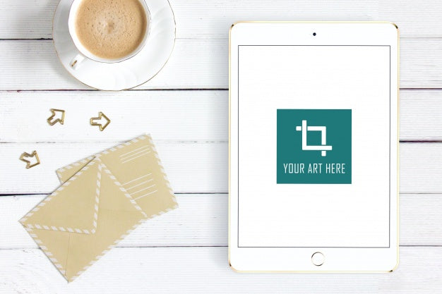 Tablet And Coffee Mock Up Psd