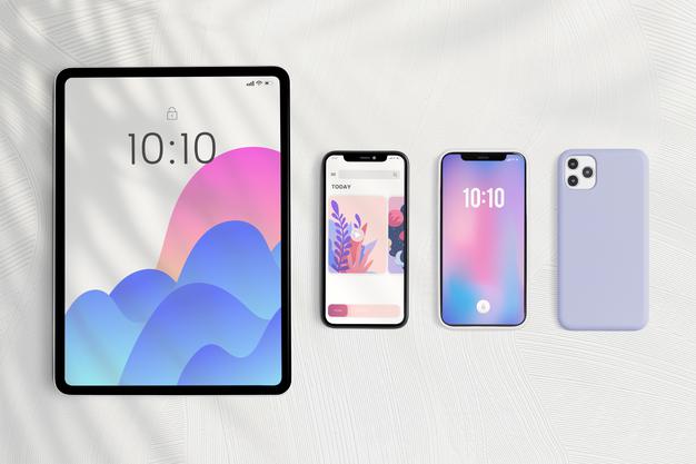 Tablet And Phone Screen Mockup Digital Device Psd