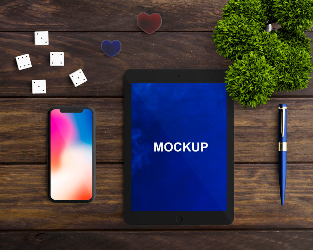 Tablet And Smartphone Mockup Psd