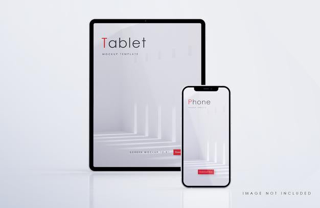 Tablet And Smartphone Mockup Psd