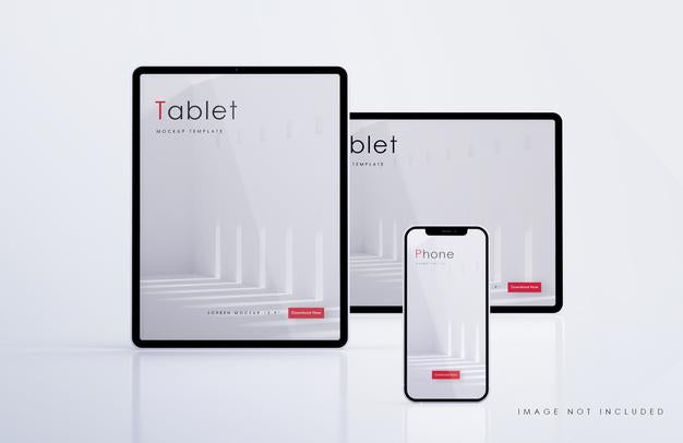 Tablet And Smartphone Mockup Psd