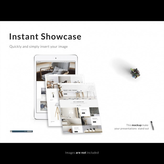 Tablet And Web Page Mock Up Psd