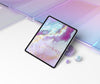 Tablet Device On Transparent Glass Psd