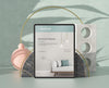 Tablet Mock-Up Composition With Stone And Metallic Elements Psd