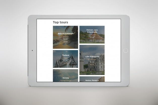 Tablet Mock Up Front View Psd