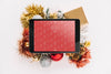 Tablet Mockup With Christmas Concept Psd