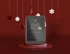 Tablet Mockup With Christmas Decoration Psd