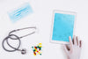 Tablet Mockup With Medical Concept Psd