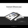 Tablet On Black And White Background Mock Up Psd