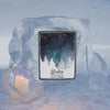 Tablet On Ice Block Light By Candle Psd