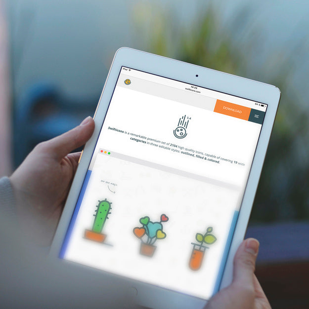 Tablet Screen Mock Up Design Psd