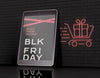 Tablet Screen Mockup. Black Friday Concept Psd