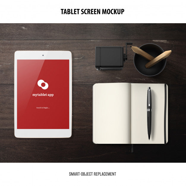 Tablet Screen Mockup Psd