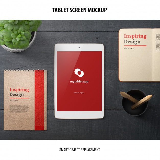 Tablet Screen Mockup Psd