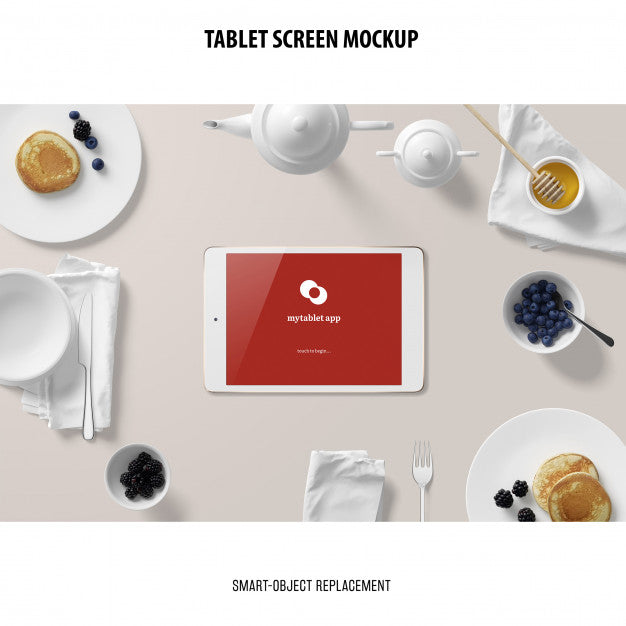 Tablet Screen Mockup Psd