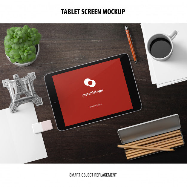 Tablet Screen Mockup Psd