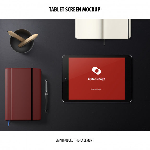 Tablet Screen Mockup Psd