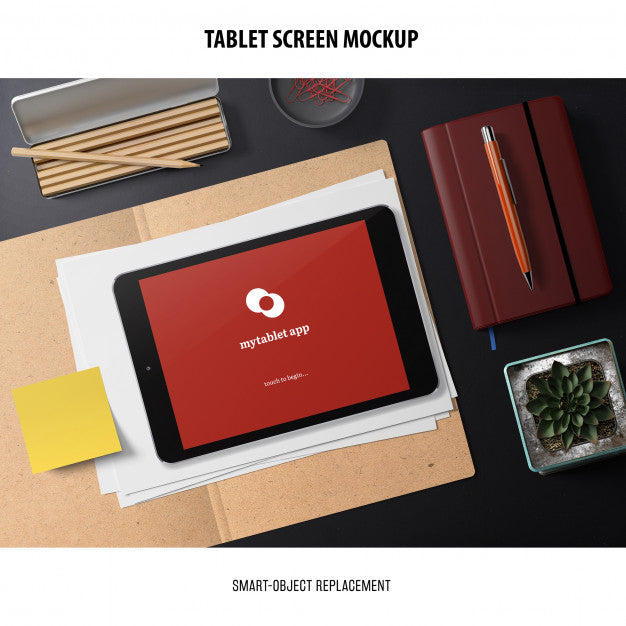 Tablet Screen Mockup Psd