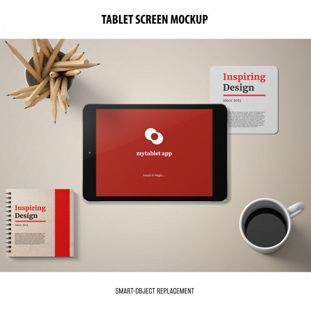 Tablet Screen Mockup Psd