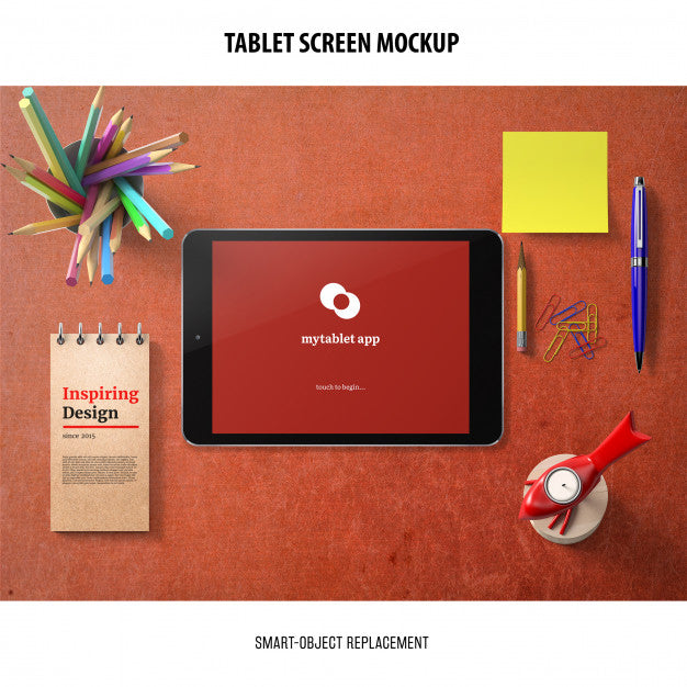 Tablet Screen Mockup Psd