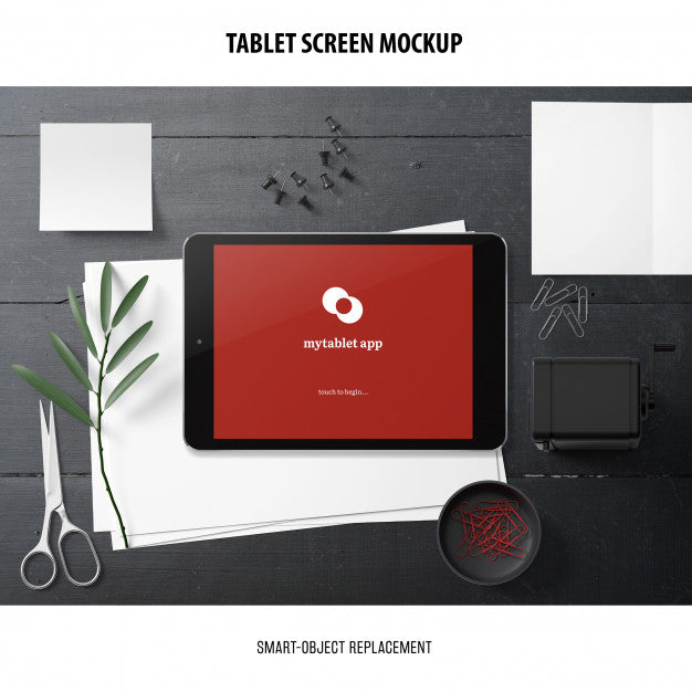 Tablet Screen Mockup Psd