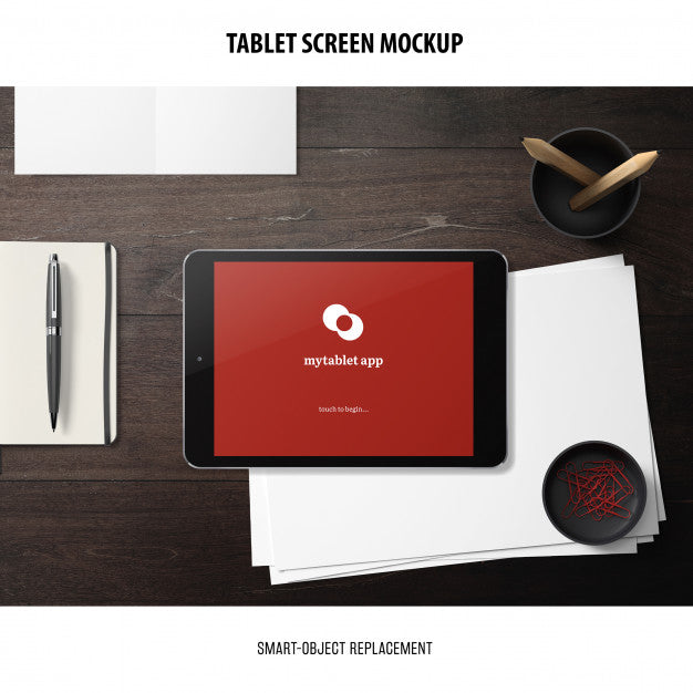 Tablet Screen Mockup Psd
