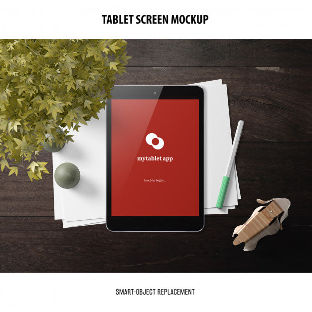 Tablet Screen Mockup Psd