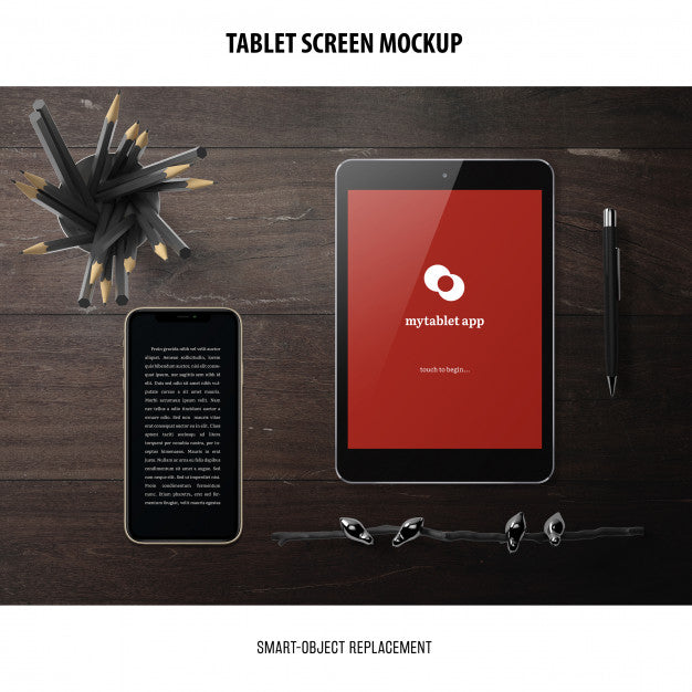 Tablet Screen Mockup Psd
