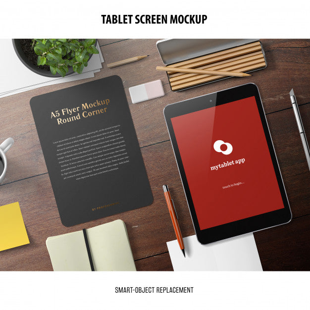 Tablet Screen Mockup Psd