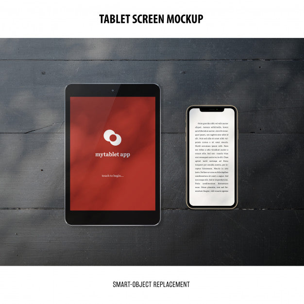 Tablet Screen Mockup Psd