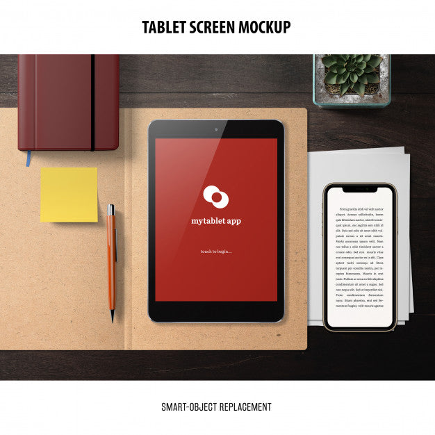 Tablet Screen Mockup Psd