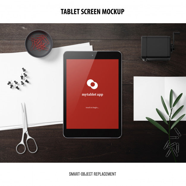 Tablet Screen Mockup Psd