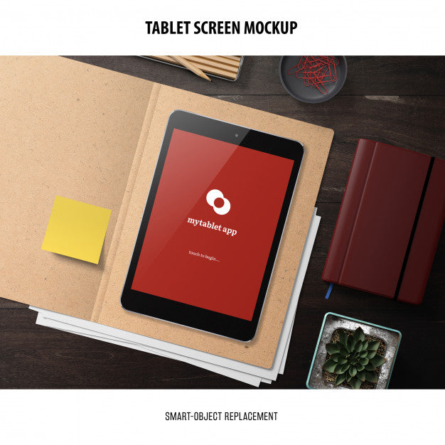 Tablet Screen Mockup Psd