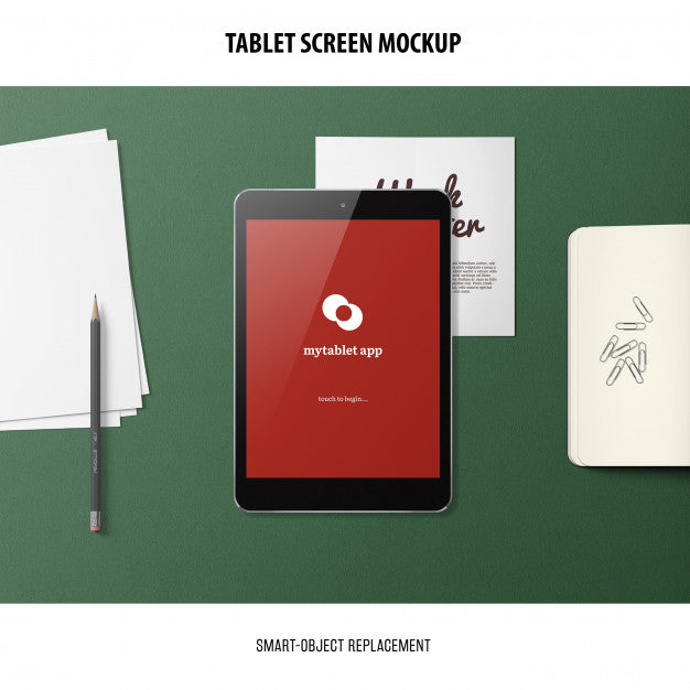 Tablet Screen Mockup Psd