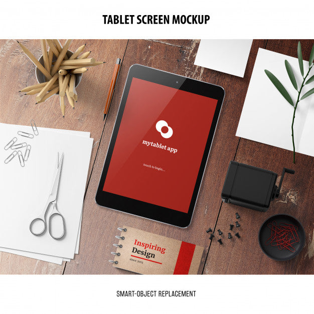 Tablet Screen Mockup Psd
