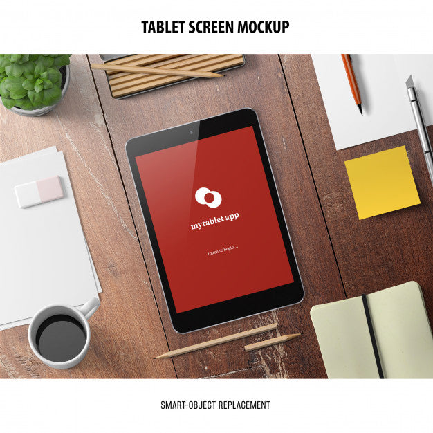 Tablet Screen Mockup Psd